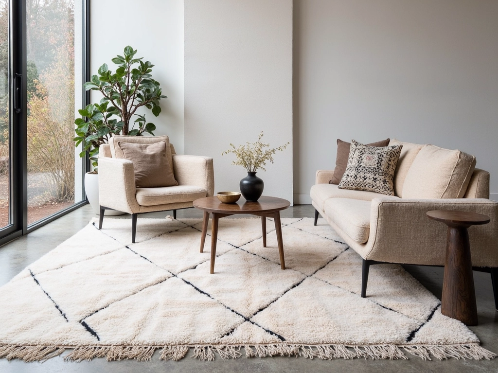 How to Style a Beni Ourain Rug in a Modern or Boho-Chic Home – Beni ...