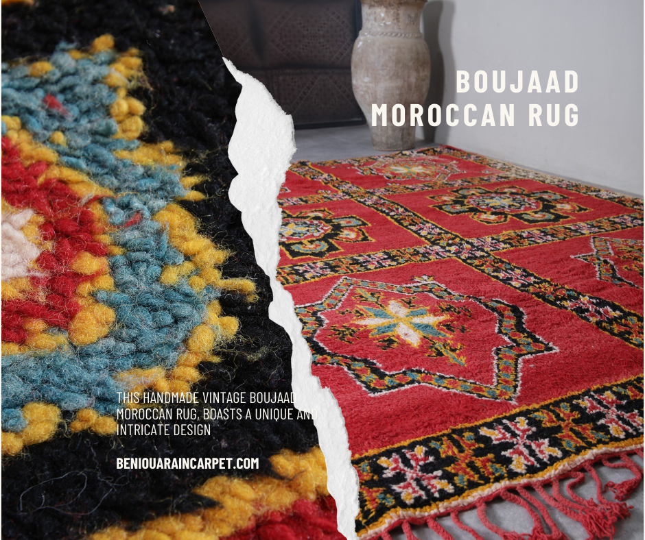 Artistry and Craftsmanship in Vintage Moroccan Rugs – Beni ourain rug