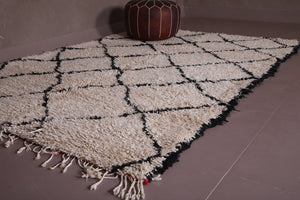 Handmade Beni ourain rug - Wool Berber rug