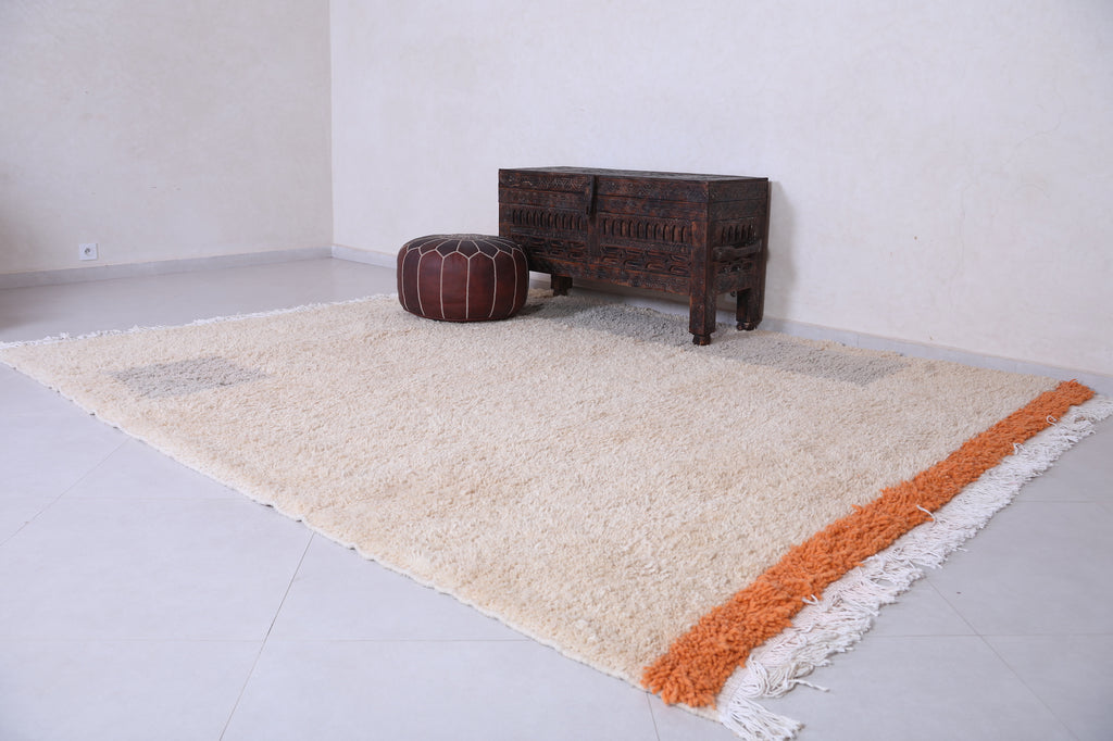 The Beni Ourain is a traditional Berber rug that originated in the middle Atlas Mountains