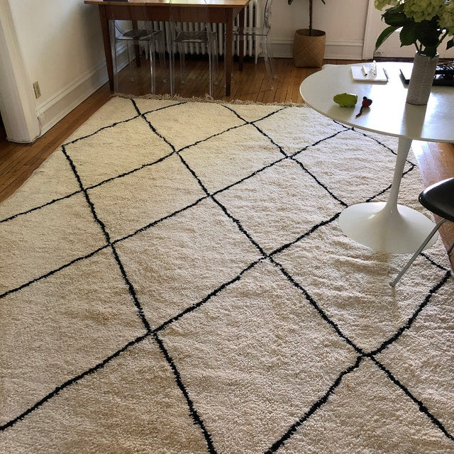Handmade Beni ourain rug
