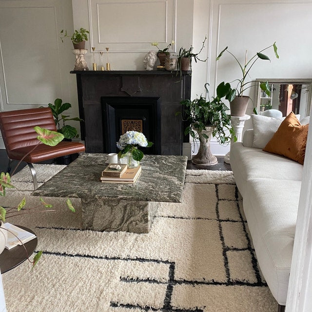 Agregue un atractivo vintage a su hogar con una alfombra de sala de estar
