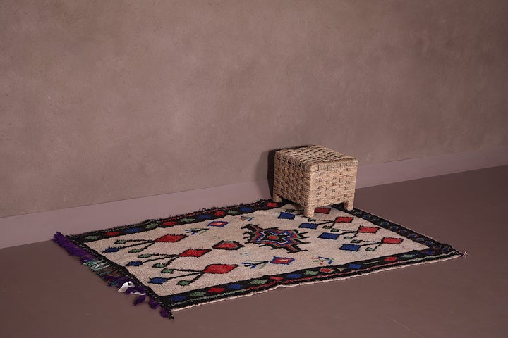 Decoración de alfombra bereber hecha a mano marroquí