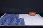 Blue & White Custom Moroccan Rug