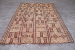 Vintage handmade tuareg rug 5.9 X 9.1 Feet