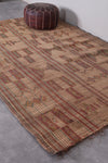 Vintage handmade tuareg rug 5.9 X 9.1 Feet