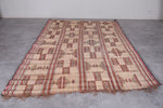 Vintage handmade tuareg rug 6.2 X 8.9 Feet