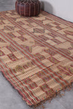 Vintage handmade tuareg rug 6.2 X 8.9 Feet