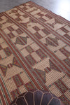 Vintage handmade tuareg rug 6.2 X 8.9 Feet