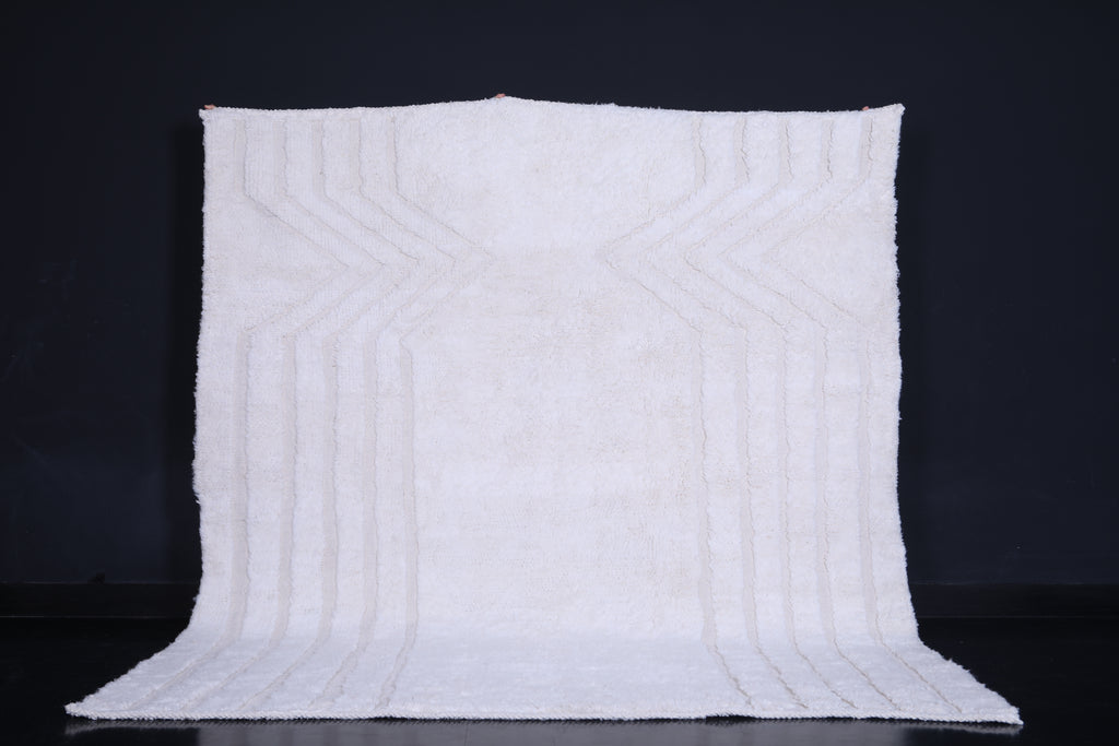 Beni Ourain Beige rug - Custom Wool rug - Azilal rug