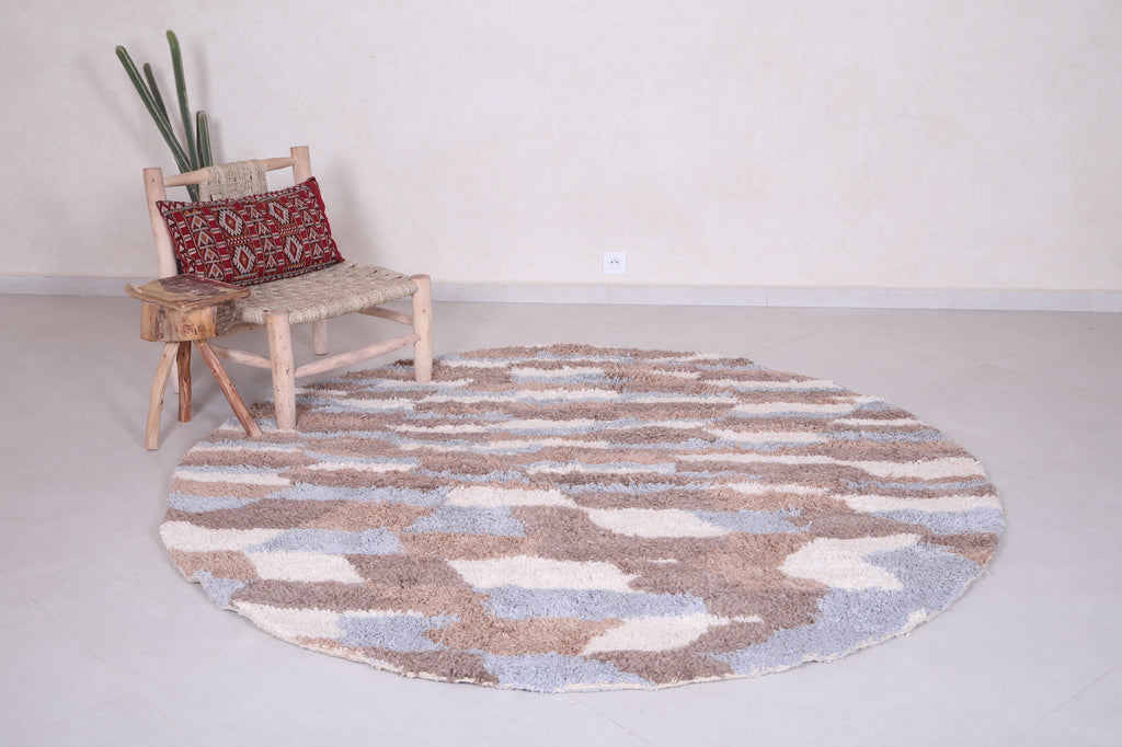Custom Moroccan berber round ug - Unique handmade carpet