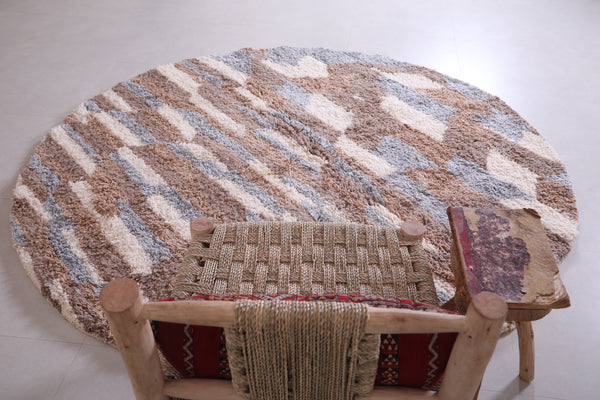 Custom Moroccan berber round ug - Unique handmade carpet