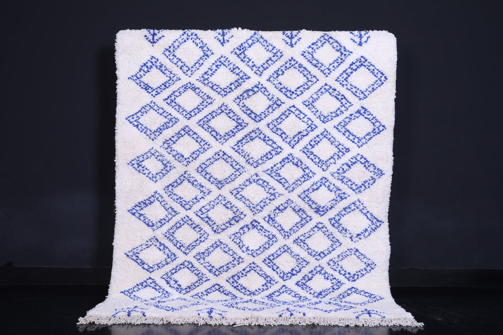 Contemporary Blue  rug - Custom Moroccan rug - Wool rug