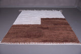 Custom Brown & white Moroccan carpet