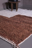 Custom Brown & white Moroccan carpet