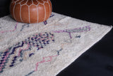 Vintage handmade berber moroccan rug 4.6 FT X 8.2 FT