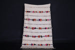 Impresionante alfombra marroquí bereber bereber, 3.8 pies x 6.4 pies