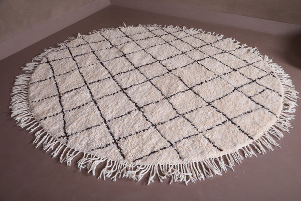 Custom berber Moroccan round rug - Unique handcrafted carpet