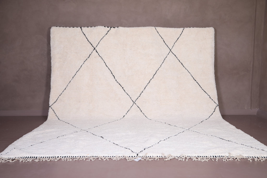 Handwoven Moroccan rug - Custom Wool rug - Beni ourain rug
