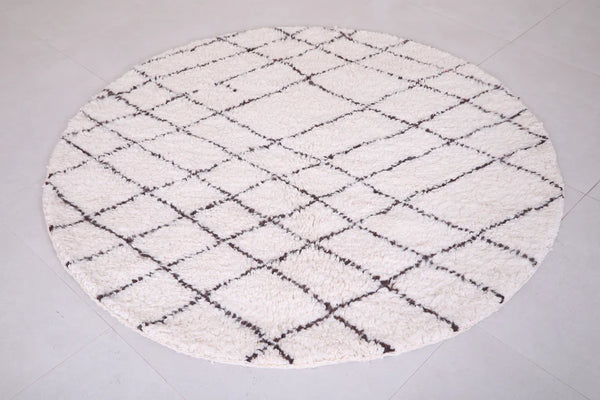 Handmade Moroccan round rug - Custom rounded carpet