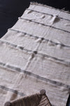 Alfombra de manta de boda marroquí 3.3 pies x 6.9 pies