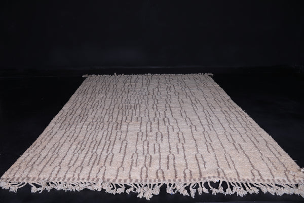 Berber Beige Moroccan Rug - Beni ourain rug - Wool rug