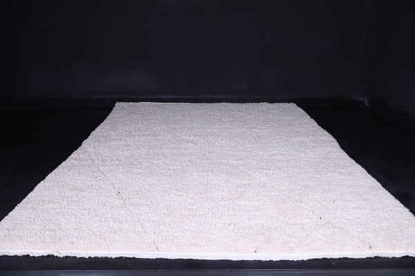 Custom white Moroccan rug - Beni ourain wool carpet