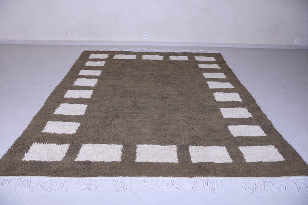 Green checkered rug - Custom Moroccan rug - wool berber rug
