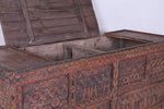 Vintage Moroccan chest H 2.8 FT x W 6.5 FT x D 2.6 FT