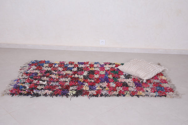 Boucherouite rug 3.2 FT X 6 FT