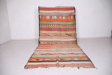 Alfombra marroquí bereber vintage de tejido plano 6.2 pies x 12.3 pies