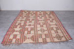 Vintage handmade Tuareg rug 6.6 X 9.3 Feet