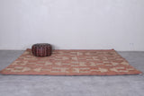 Vintage handmade Tuareg rug 6.6 X 9.3 Feet