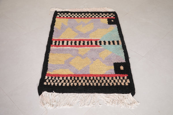 Custom handmade custom berber rug – Vibrant geometric patterns handmade berber rug