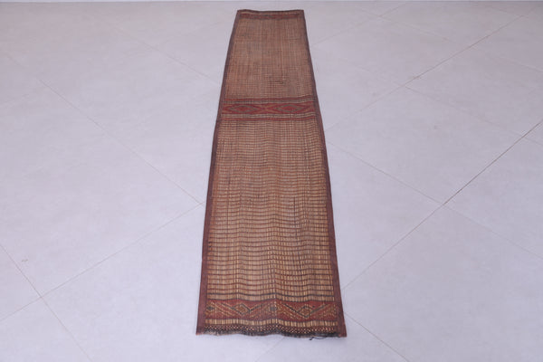Vintage handmade african tuareg rug 1.4 X 7.5 Feet
