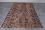 Vintage handmade tuareg rug 4.9 X 8.2 Feet