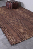 Vintage handmade tuareg rug 4.9 X 8.2 Feet