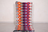 Small runner handmade berber Moroccan rug - 2.6 FT X 5.2 FT