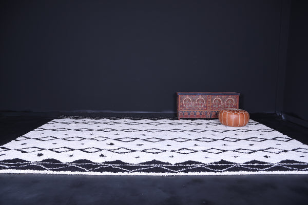 Authentic Beni ourain rug - Berber rug - Custom Black and white rug
