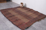 Vintage handmade tuareg rug 5 X 5.3 Feet