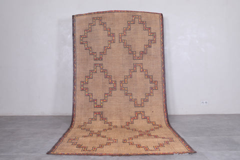 Vintage handmade tuareg rug 5.3 X 11.6 Feet