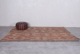 Vintage handmade tuareg mat 6.3 X 8.6 Feet