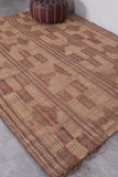 Vintage handmade tuareg mat 6.3 X 8.6 Feet