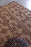 Vintage handmade tuareg mat 6.3 X 8.6 Feet