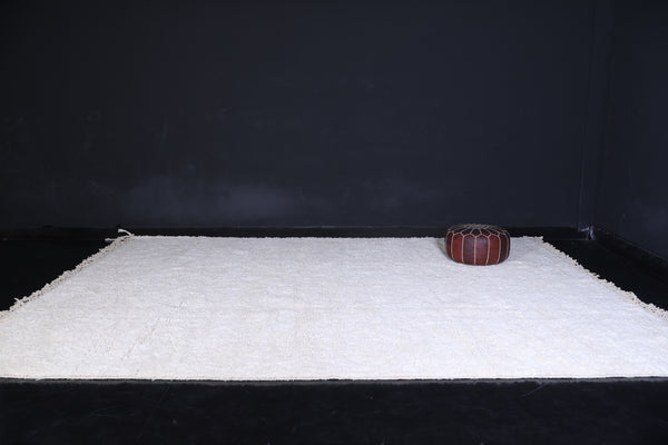 Moroccan white rug - Beni rug - wool berber rug