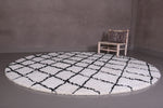 Alfombra personalizada redonda hecha a mano - marroquí beni nerain alfombra