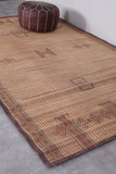 Vintage handmade tuareg rug 5.6 X 9.4 Feet