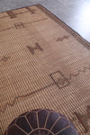 Vintage handmade tuareg rug 5.6 X 9.4 Feet