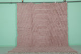 Soft Pink Moroccan Rug – Subtle Geometric Pattern (8 x 9.9 ft)