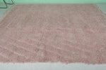 Soft Pink Moroccan Rug – Subtle Geometric Pattern (8 x 9.9 ft)